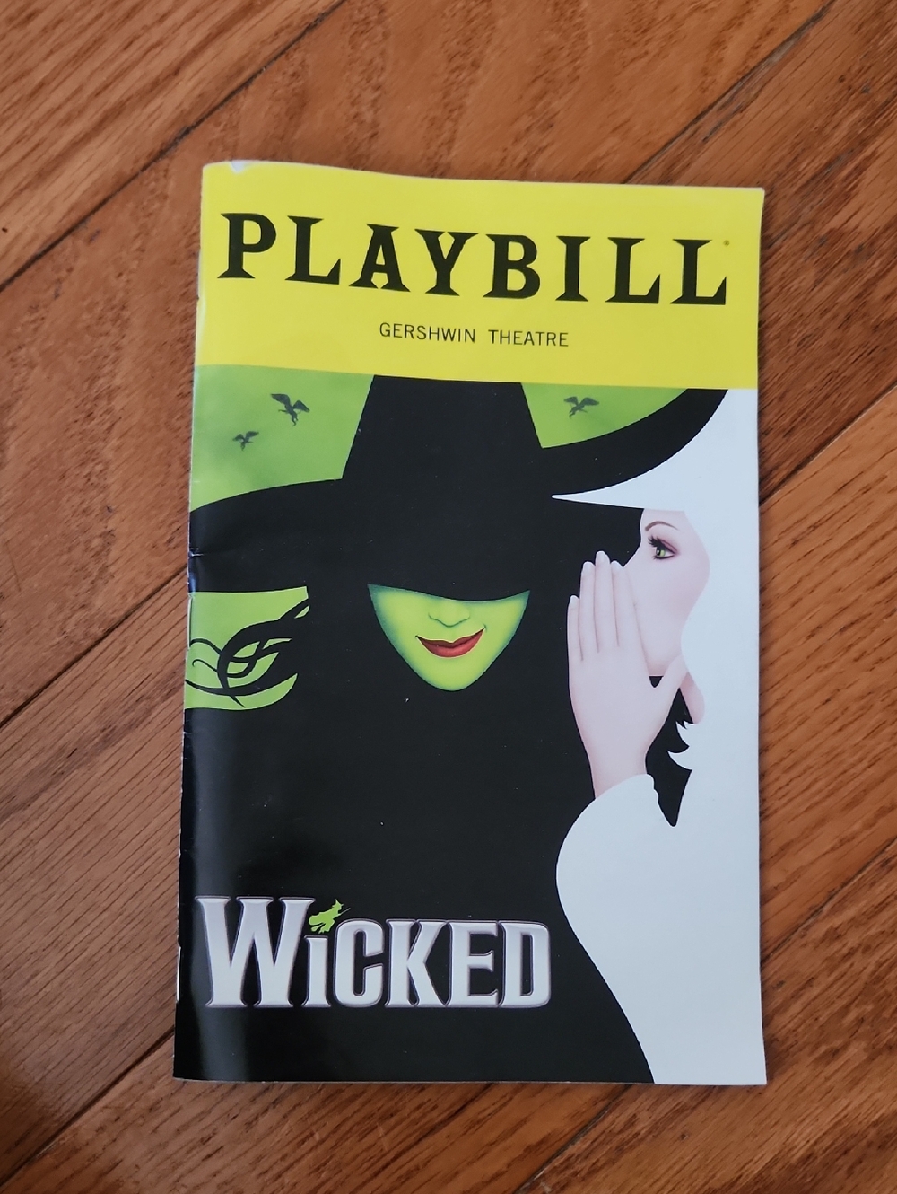 Wicked Playbill Program - Yellow Green Black Cover